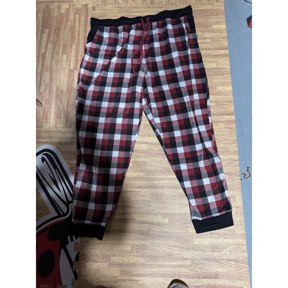 cuddl duds fleecewear pants XL‎ red and Black Plaid